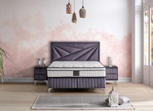 Prizma 160x200 Çift Kişilik Yatak, Baza, Başlık Seti MYB1320B