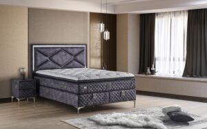 Helen 150x200 Çift Kişilik Yatak, Baza, Başlık Seti MYB1321A