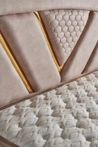 Niobe 150x200 Çift Kişilik Yatak, Baza, Başlık Seti MYB1322A