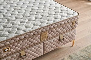 Niobe 160x200 Çift Kişilik Yatak, Baza, Başlık Seti MYB1322A