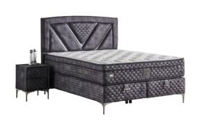 Niobe 150x200 Çift Kişilik Yatak, Baza, Başlık Seti MYB1322B