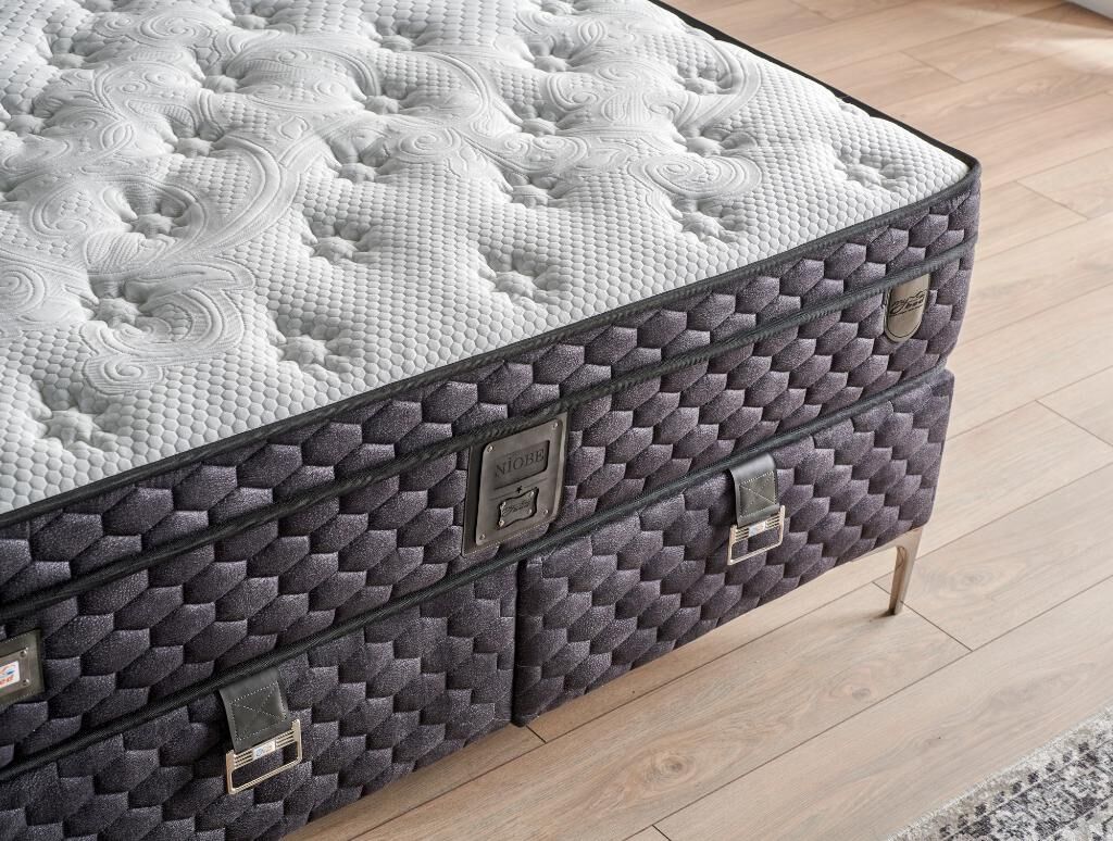 Niobe 150x200 Double Mattress, Divan Base, Headboard Set MYB1322B