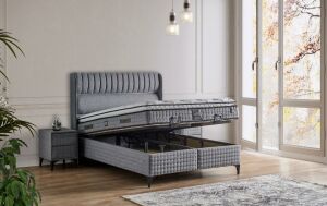 Victoria 160x200 Çift Kişilik Yatak, Baza, Başlık Seti MYB1323