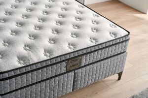 Ares 160x200 Çift Kişilik Yatak, Baza, Başlık Seti MYB1324