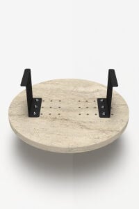 MD Koltuk Kolu Yan Sehpa Ekru 34 cm