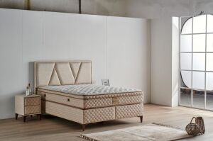 Rodos 150x200 Çift Kişilik Yatak, Baza, Başlık Seti MYB1325A