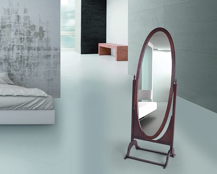 MD Walnut Full-Length Mirror U697