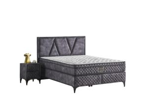 Rodos 160x200 Çift Kişilik Yatak, Baza, Başlık Seti MYB1325B