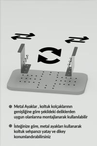 MD C Sehpa Yan Sehpa Çam Kahverengi