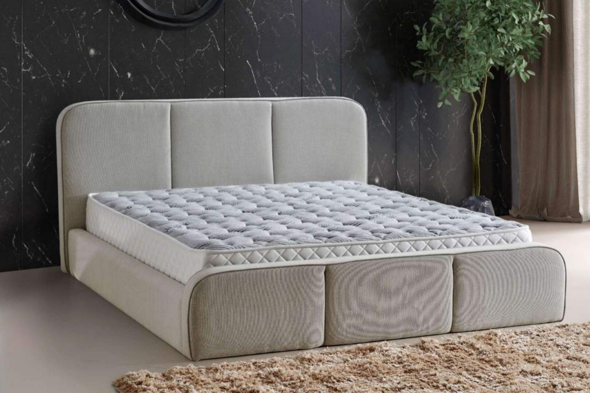 Armoni Hypnoz 160x200 Çift Kişilik Yatak, Baza, Başlık Seti CP1010