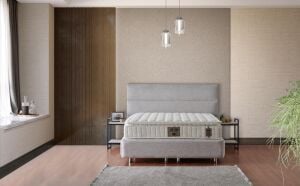 Hilton 160x200 Çift Kişilik Yatak, Baza, Başlık Seti MBL1005