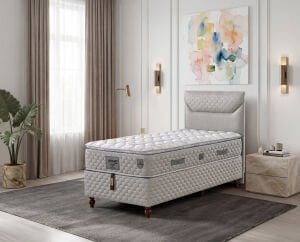 Carla 100x200 Tek Kişilik Yatak, Baza, Başlık Seti EY3019
