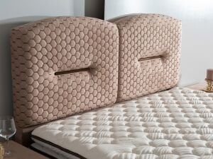 Lotus 200x200 Çift Kişilik Yatak, Baza, Başlık Seti MBL1006