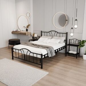 Bella Metal Karyola 120x200 ARM141 Siyah