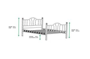 Pasifik Metal Karyola 180x200 ARM079