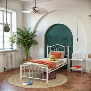 Bella Metal Karyola 90x200 ARM139 Beyaz