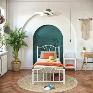 Bella Metal Karyola 100x200 ARM140 Beyaz