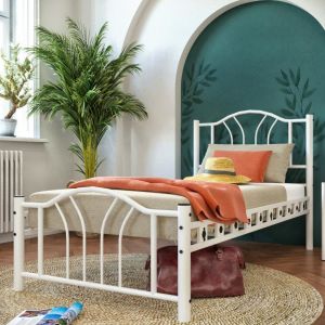 Bella Metal Karyola 100x200 ARM140 Beyaz