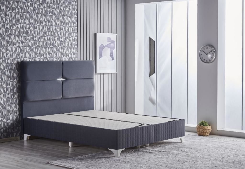 Setra 200x200 Double Divan Base and Headboard Set CB2422
