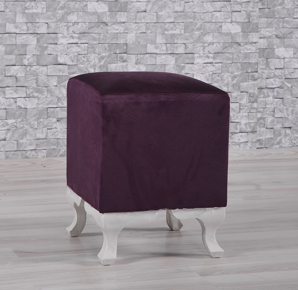 MD Square Plum Pouf U738