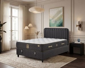 Oslo 180x200 Çift Kişilik Yatak, Baza, Başlık Seti EY3022
