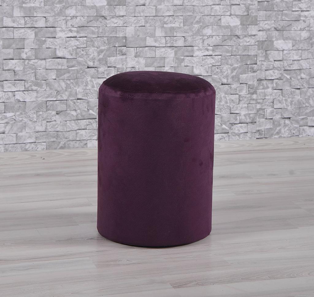 MD Round Plum Pouf U742