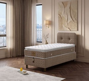 Loya 100x200 Tek Kişilik Yatak, Baza, Başlık Seti EY3023