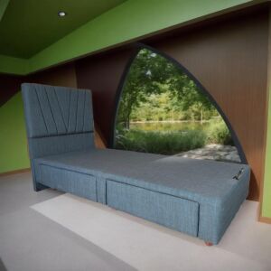 Alaçatı Çekmeceli 100x200 Tek Kişilik Baza, Başlık Seti PV302