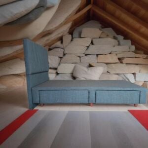 Alaçatı Çekmeceli 90x190 Tek Kişilik Baza, Başlık Seti PV302