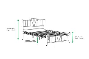 Orkide Metal Karyola 160x200 ARM107