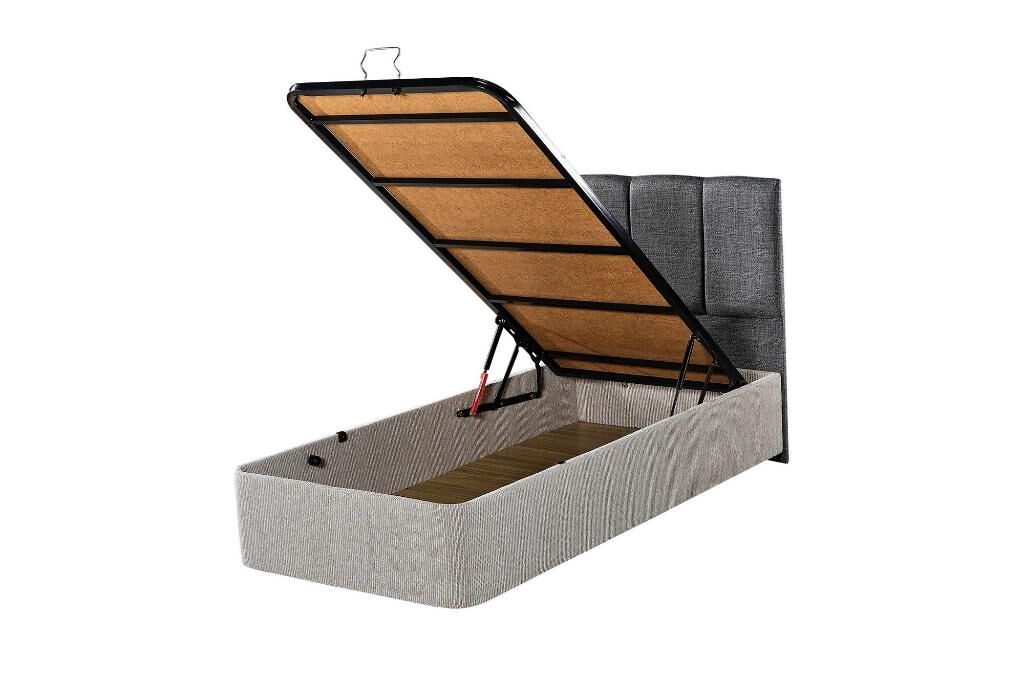 Plus 100X200 Single Divan Base, Headboard Set EY2424