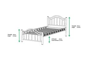 Belinay Metal Karyola 90x190 ARM129