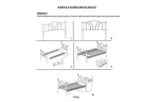 Belinay Metal Karyola 120x200 ARM132