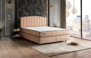 Flora 150x200 Çift Kişilik Yatak, Baza, Başlık Seti MBL1015