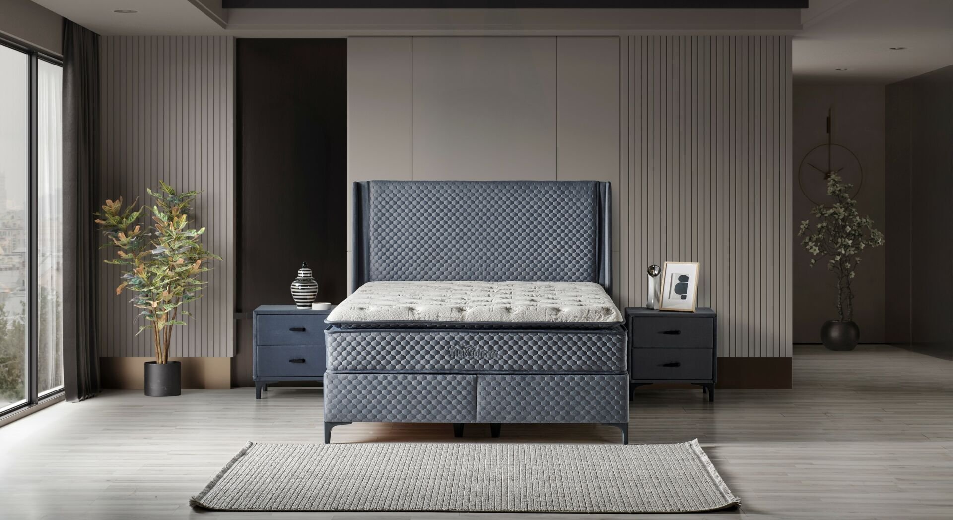 Thermoform 160 x 200 Çift Kişilik Yatak, Baza, Başlık Seti CB3312