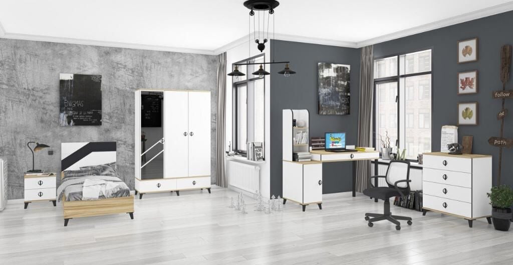 Beyzade 3 Kapılı Genç Odası Takımı WD12132
