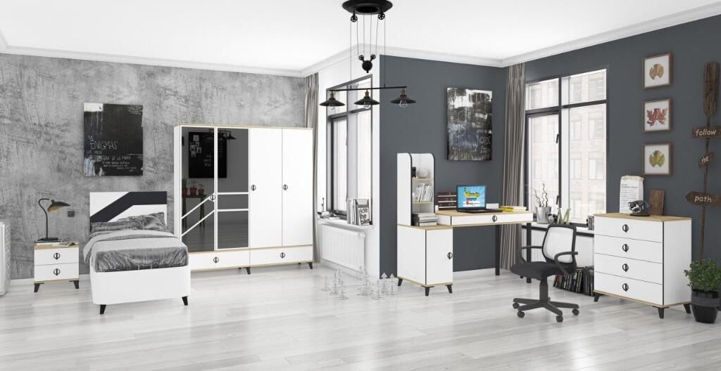 Beyzade 4 Kapılı Genç Odası Takımı WD12133