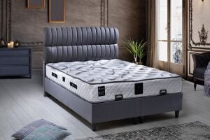 Dia 100x200 Tek Kişilik Yatak, Baza, Başlık Seti PV1403