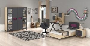 Capella 4 Kapılı Genç Odası Takımı WD7134