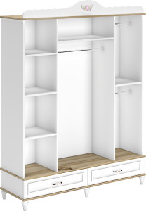 Diana Beyaz 4 Kapılı Genç Odası Takımı WD22133