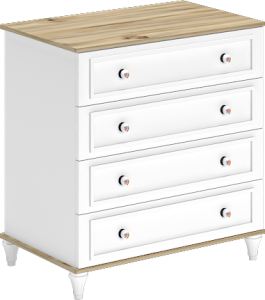 Diana Beyaz 4 Kapılı Genç Odası Takımı WD22133