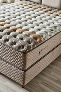 Woll Soft 160 x 200 Çift Kişilik Yatak, Baza, Başlık Seti CB3307