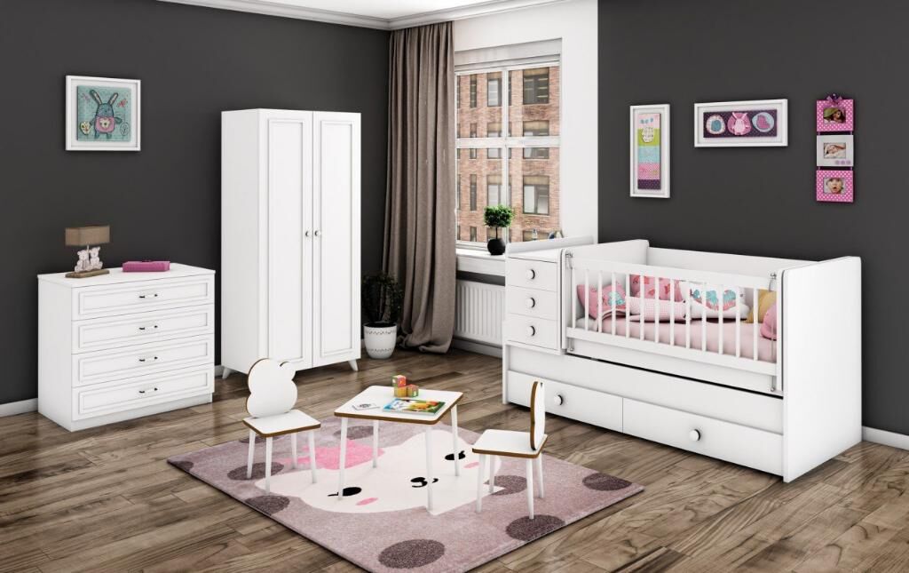 Hanzade 2 Kapılı Bebek Odası Takımı WD21126