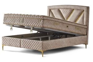 Niobe 160x200 Çift Kişilik Baza Başlık Seti