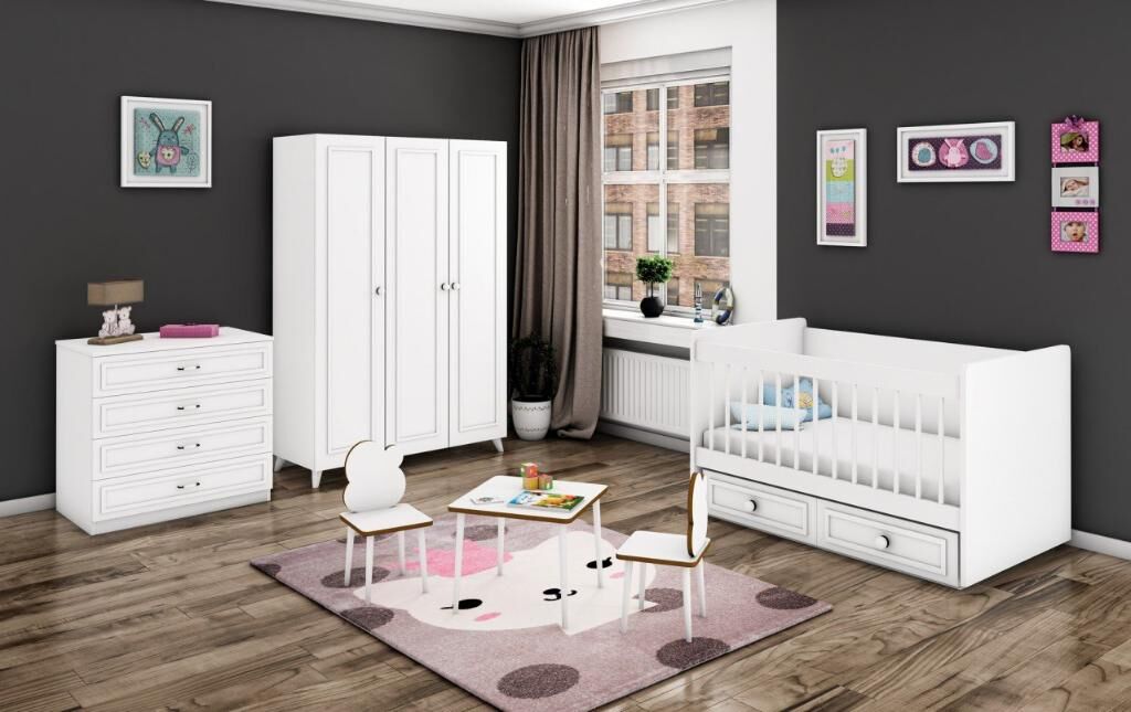 Hanzade 3 Kapılı Bebek Odası Takımı WD21122