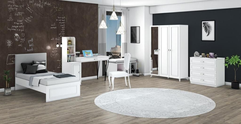 Hanzade 3 Kapılı Genç Odası Takımı WD21132