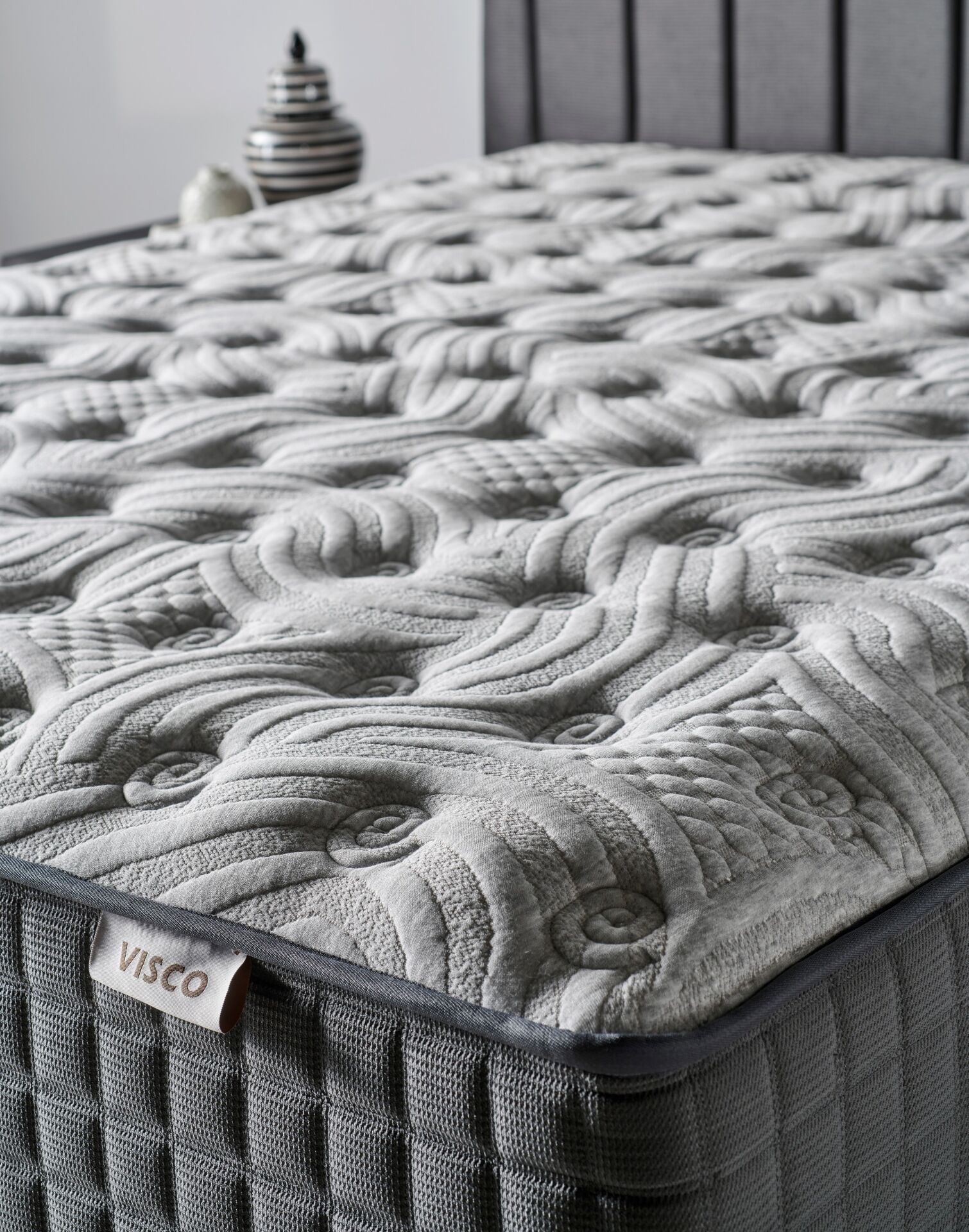 Viscotton 140 x 200 Çift Kişilik Yatak, Baza, Başlık Seti CB3303