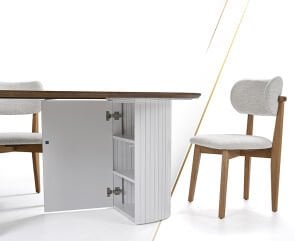 Ece Oval Masa & Atlas Sandalye Takımı HDR1212