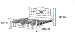 Stella Metal Karyola 140x200 ARM169