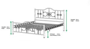 Stella Metal Karyola 150x200 ARM170